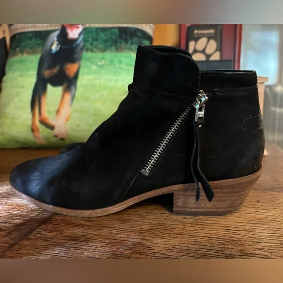 Sam Edelman Suede Zip Booties - Picture 3 of 6